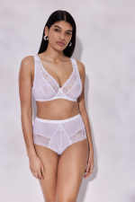 Белый бюстгальтер-бралетт на косточках Glow (Размер: 95B) (Цвет: белый)