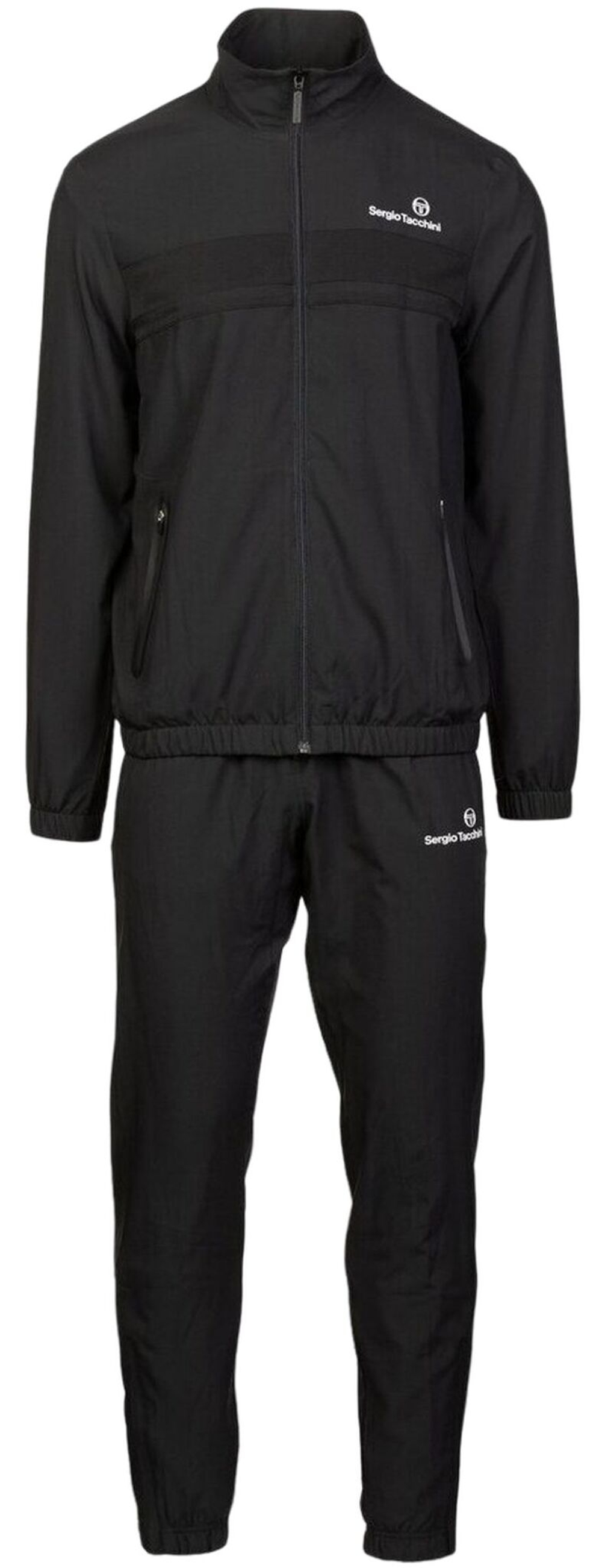 Мужской теннисный костюм Sergio Tacchini Specchio - черный