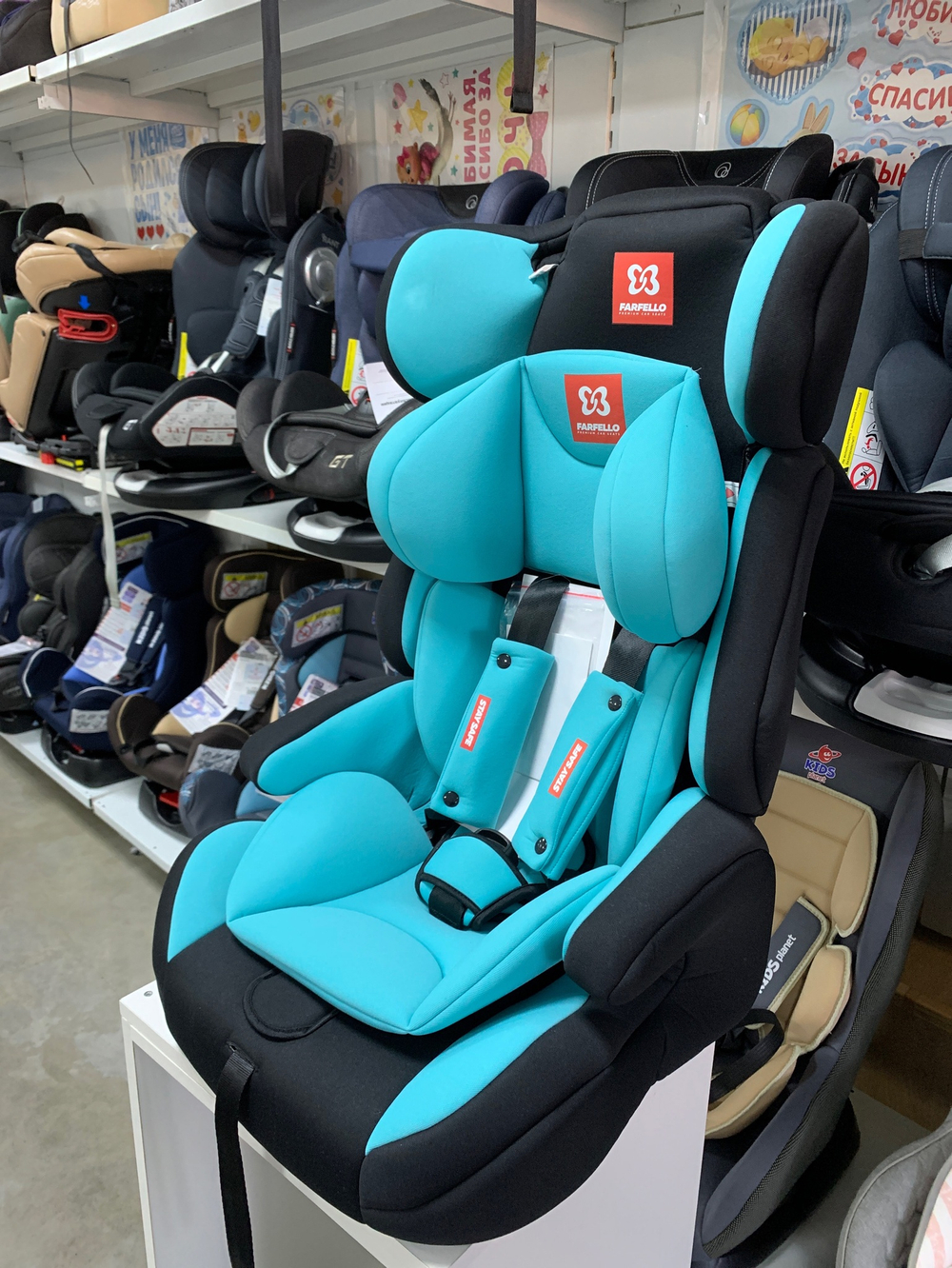 Автокресло детское  GE-E (мятно-чёрный (mint+black))