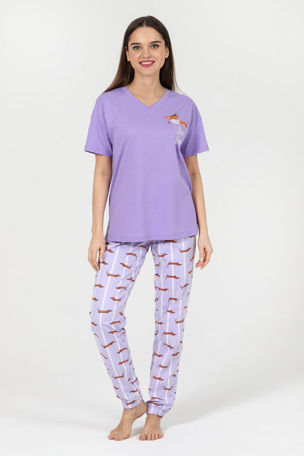 Костюм женский Таксы-2 Виотекс ЛИЛОВЫЙ