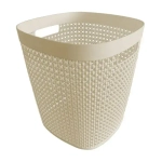 Корзина для бумаг ПИРУЛА 10л латте (комплект 10 шт)