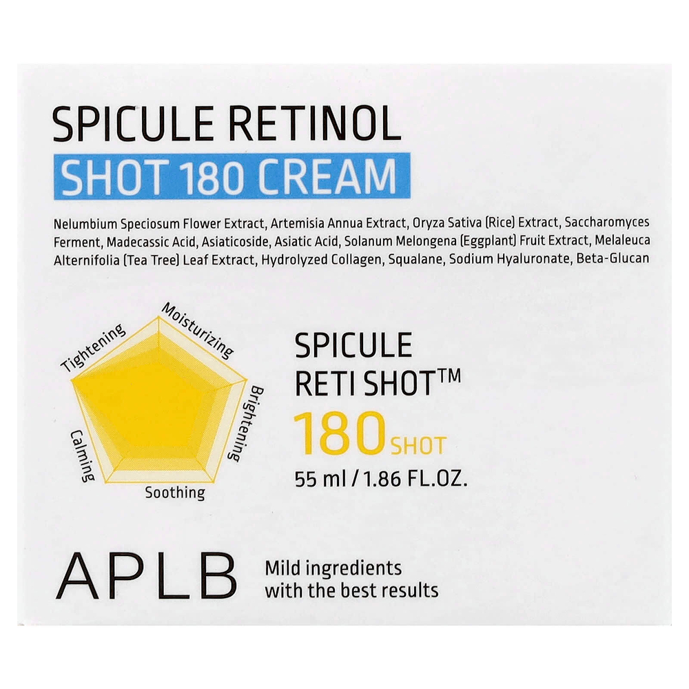 APLB, Spicule Retinol Shot 180, крем, 55 мл (1,86 жидк. Унции)