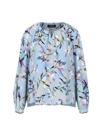 Marc Cain Блуза из хлопка с принтом