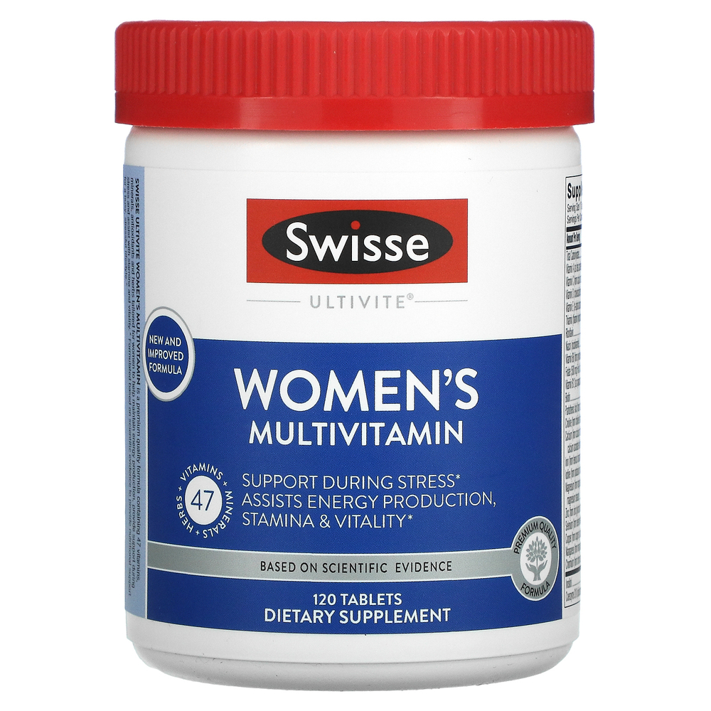 Swisse, Ultivite, мультивитамины для женщин, 120 таблеток
