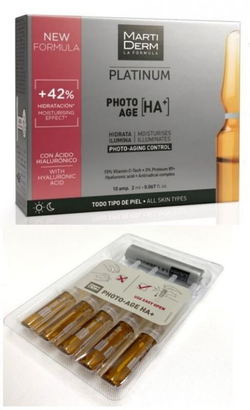 Martiderm Ампулы PHOTO-AGE HA+ с гиалуроновой кислотой Мартидерм Платинум, 10x2 мл