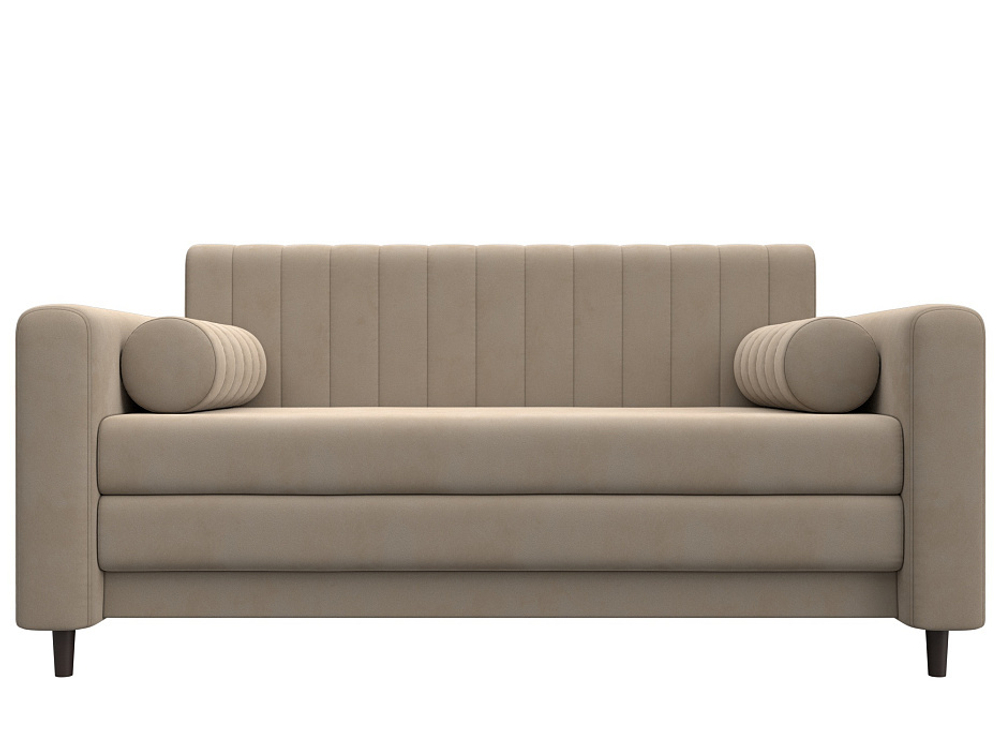 Диван прямой Лига-070, SEVEN 729 ВЕЛЮР бежевый