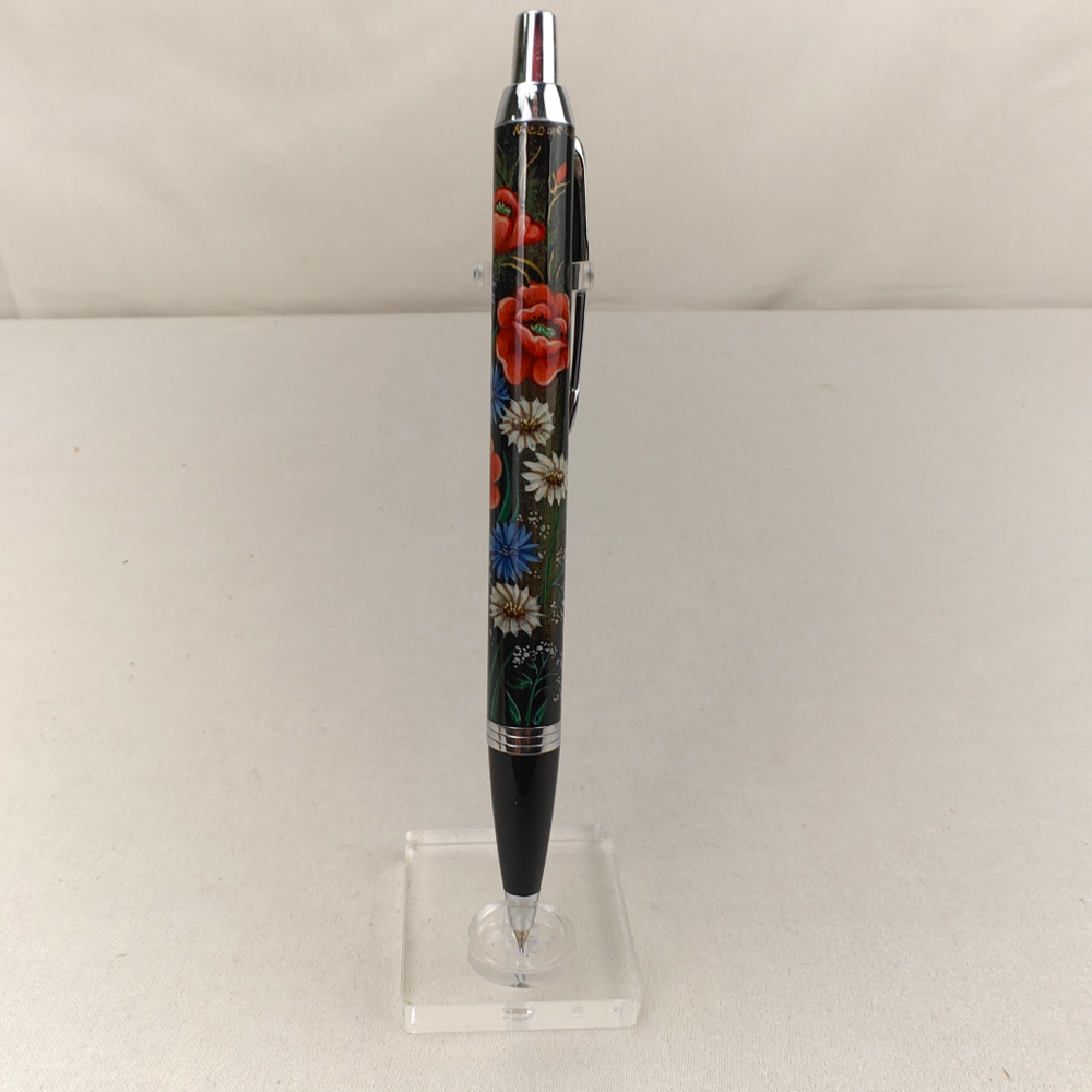 Ручка шариковая "Полевые цветы" с ручной росписью