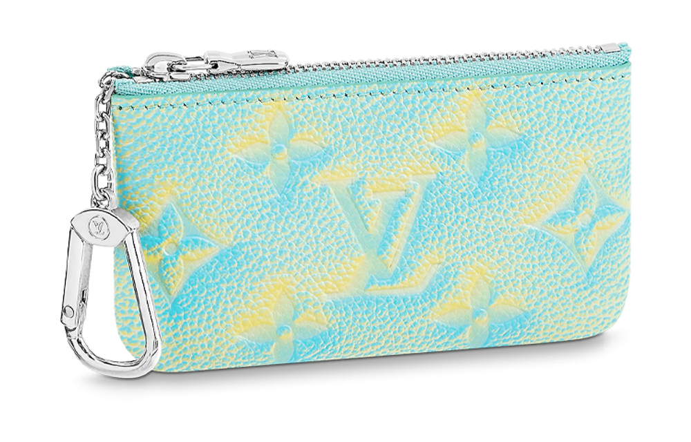 LOUIS VUITTON Key Pouch Vert D"eau Green