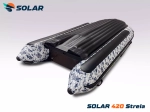 Лодка надувная моторная solar-420 strela jet tunnel