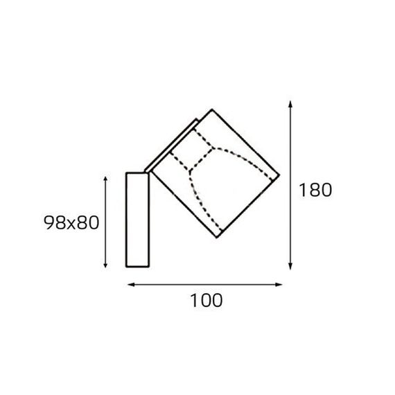 Настенный светильник Italline MRC0821W-1 black