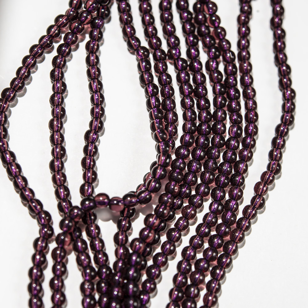 Шпинель синтетическая "Аметист", 2,3мм, шар