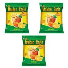Чай Golden Eagle растворимый со вкусом лимона 20 шт, 3 упаковки