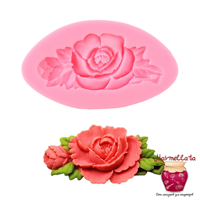 Молд силиконовый "Розан Микс", 8*4,5 см