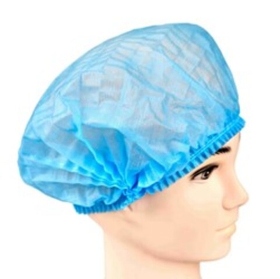 Шапочки одноразовые "21", double elastic blue