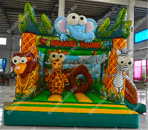 Коммерческий надувной батут "Чудо-сафари"