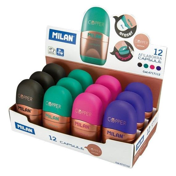 Pozan və qələmyonan \ Ластик-точилка  ERASER+SHARPENER CAPSULE COPP