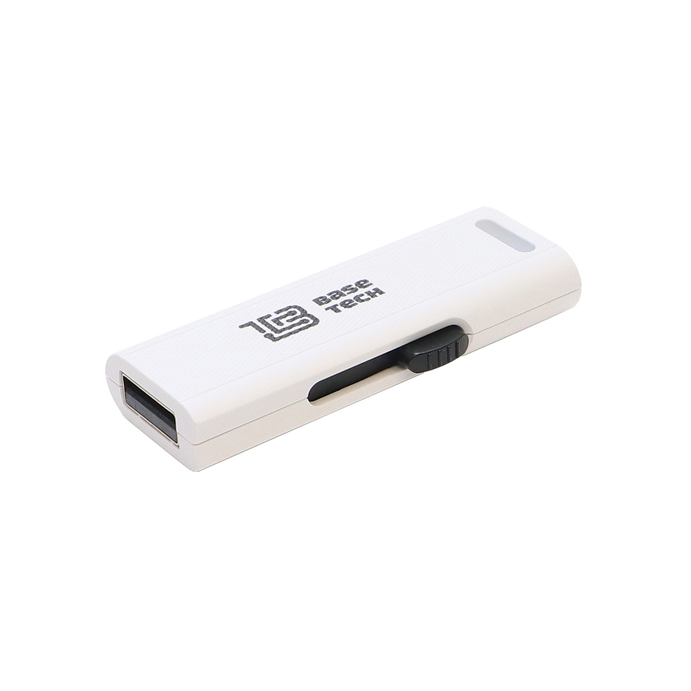 Флешка BaseTech BS1 32Гб, USB-A 2.0, белый (BS1-32GB-WH)