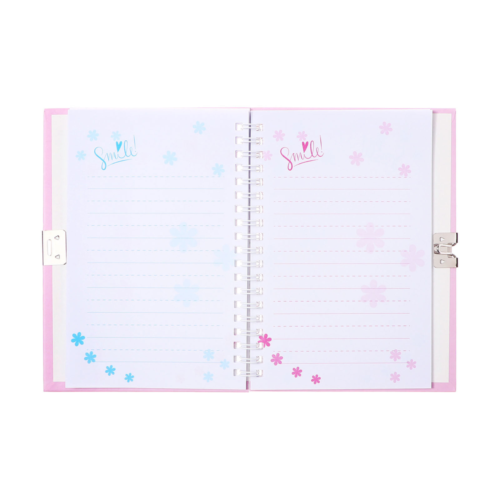 Записная книжка подарочная, 45 листов, линия, на замке, на гребне, Лапки (17,8х13см)   10549456