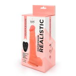 Телесный вибратор-реалистик 17см с возвратно-поступательными движениями Bior Toys Erowoman-Eroman Realistic ER-30075