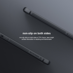 Чехол усиленный от Nillkin для iPhone 13 Pro, серия Textured Case Pro (покрытие нейлонового волокна), сдвижная шторка для защиты камеры