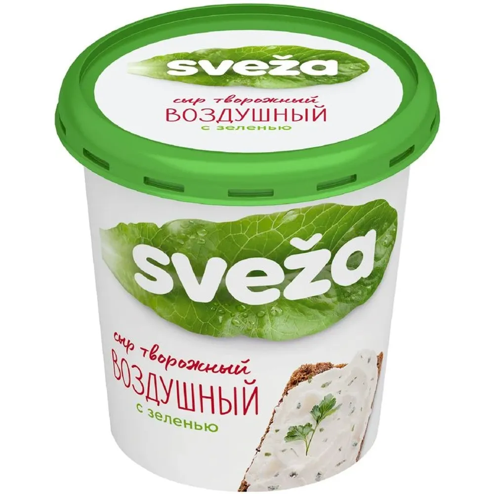 Сыр творожный Савушкин воздушный с зеленью 150г