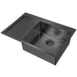 Кухонная мойка премиум GERHANS K37851B-R PVD графит