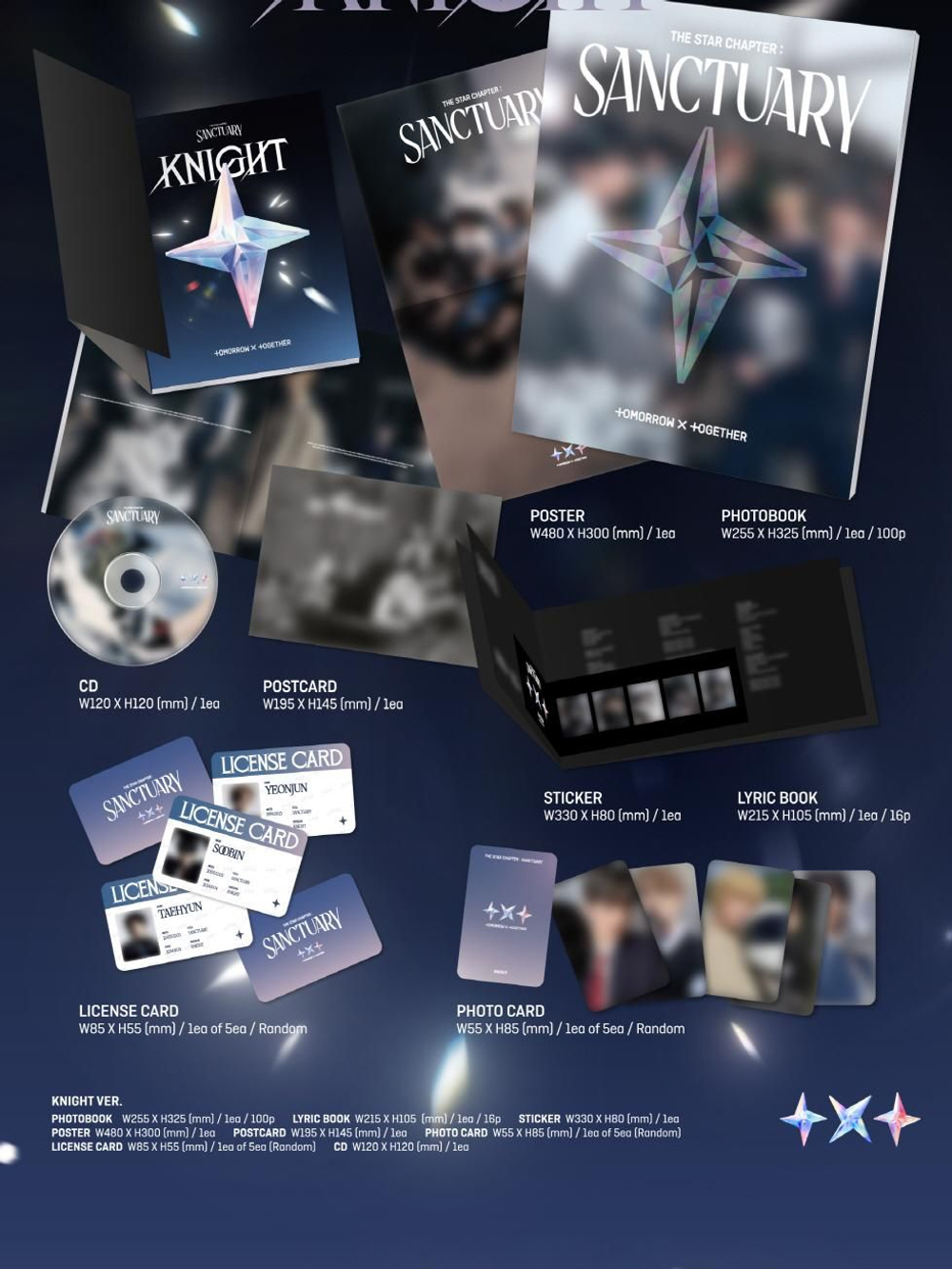 Альбом TXT - THE STAR CHAPTER : SANCTUARY Album 3 Version SET
