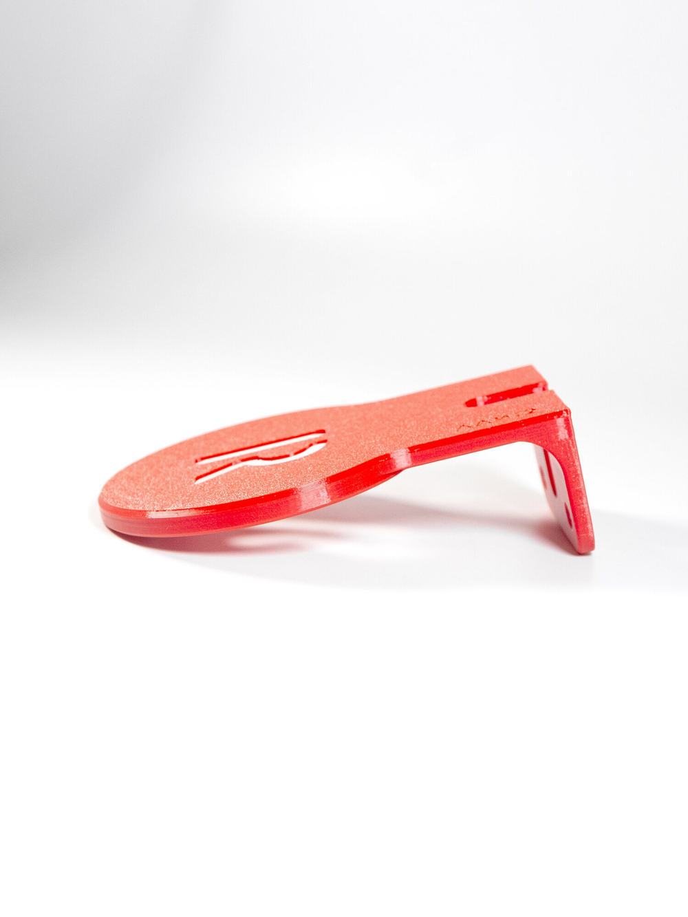 Настенный кронштейн-полка для Яндекс станций (Алиса) Лайт 2, красный, 3D печать, совместимость YNDX-00026