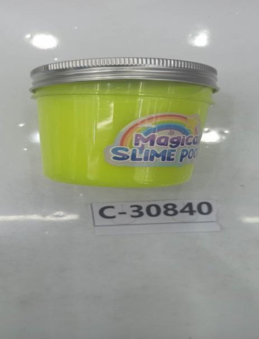 Лизун в банке 180г 6 цвета микс, банка с-30840