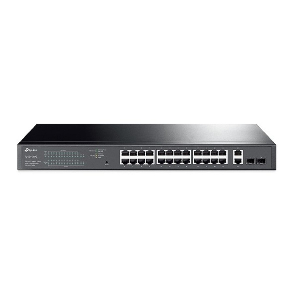 Коммутатор TP-Link TL-SG1428PE Коммутатор Easy Smart с 26 гигабитными портами RJ45 (24 порта PoE+) и 2 портами SFP