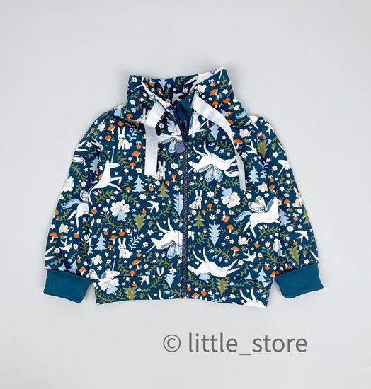 Толстовка из футера с начесом "Лесная фея"