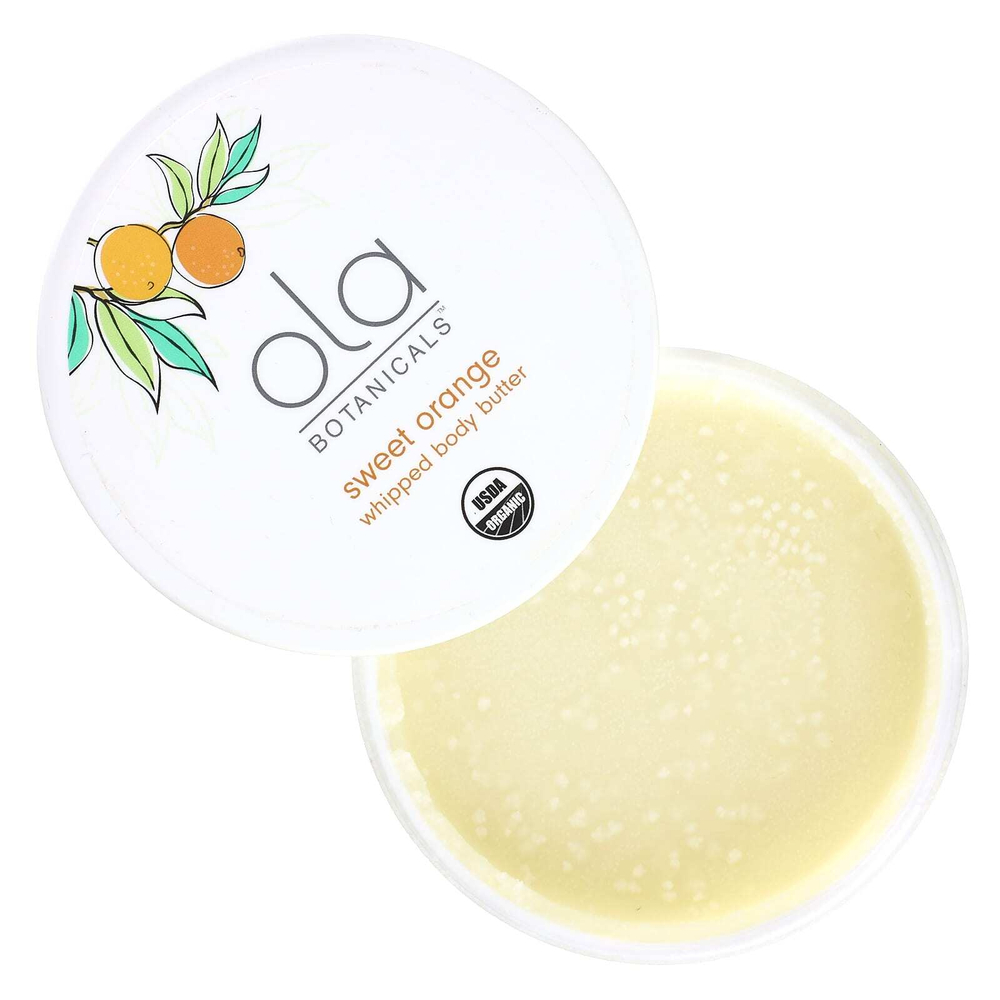 Dr. Mercola, Ola Botanicals, взбитое масло для тела, сладкий апельсин, 113 г (4 унции)