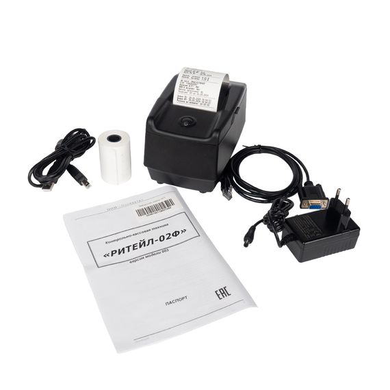 Фискальный регистратор ККТ &quot;РИТЕЙЛ-02Ф&quot; (У) USB/COM с раз. ДЯ c Wi-Fi (черный) без ФН