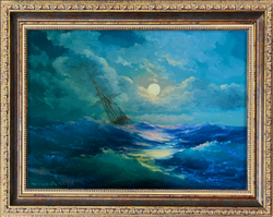 Беляев В.В. После бури. Холст, масло. Россия, 2022 г. 30х40 см.