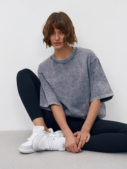 Футболка garment dyed (серый)