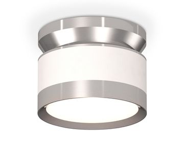 Комплект накладного светильника 1*GX53 XS8101055 SWH/PSL белый песок/серебро полированное (N8904, C8101, N8118)DIY System Complects Ambrella