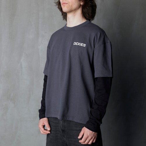 Лонгслив Dickies Payson 2-in-1 Let T-shirt артикул:DK0A88JFBLK1 - купить в магазине Дайс
