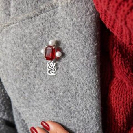 Серебряная брошь с жемчугом Arte Nahal Ashegi 20220274 Иран