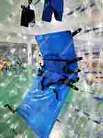 Светящийся зорб "Вселенная" ТПУ, диаметр 3 м, синие стропы