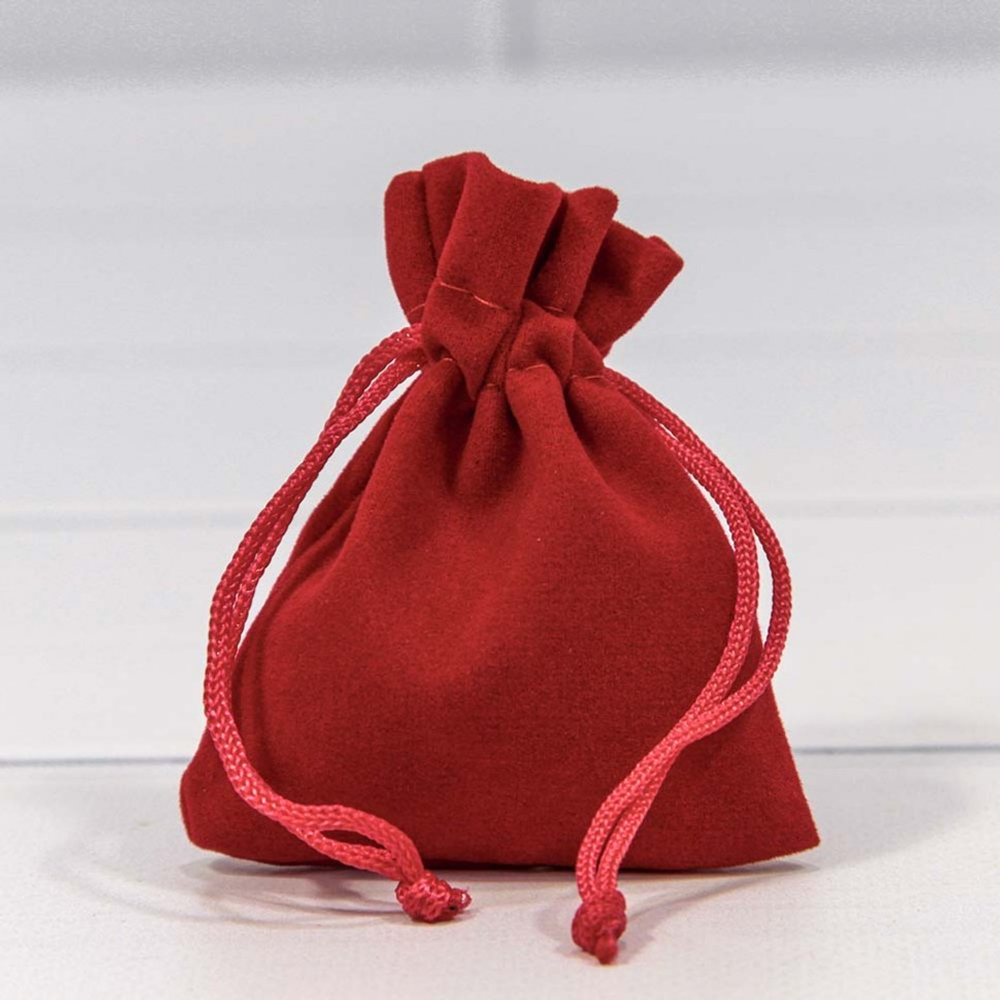 Мешочек 7х9см Бархат класс А (Красный)