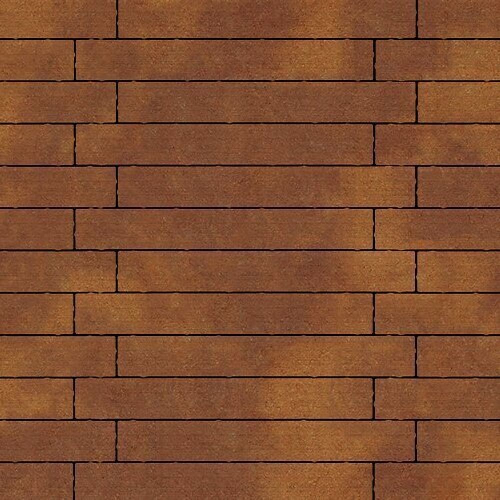 Тротуарная плитка Кроссбар Хэви, 100 мм, ColorMix Апероль, гладкая