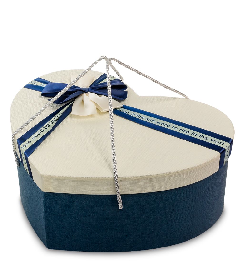 WF-98/3-B Коробка «Сердце» цв.син./беж.