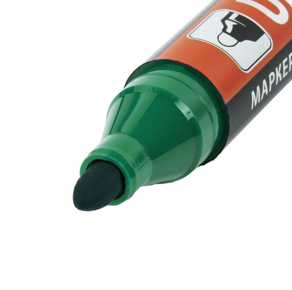 Маркер перманентный ULTRA MARKER, ЗЕЛЕНЫЙ, 3,5 мм, с клипом, BRAUBERG, 152207