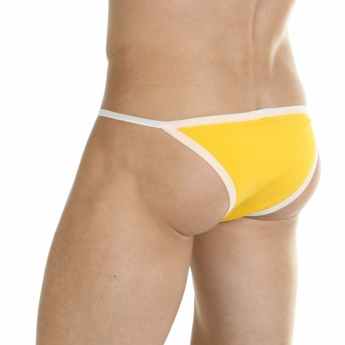 Трусы мужские танга желтые Boefje 42996