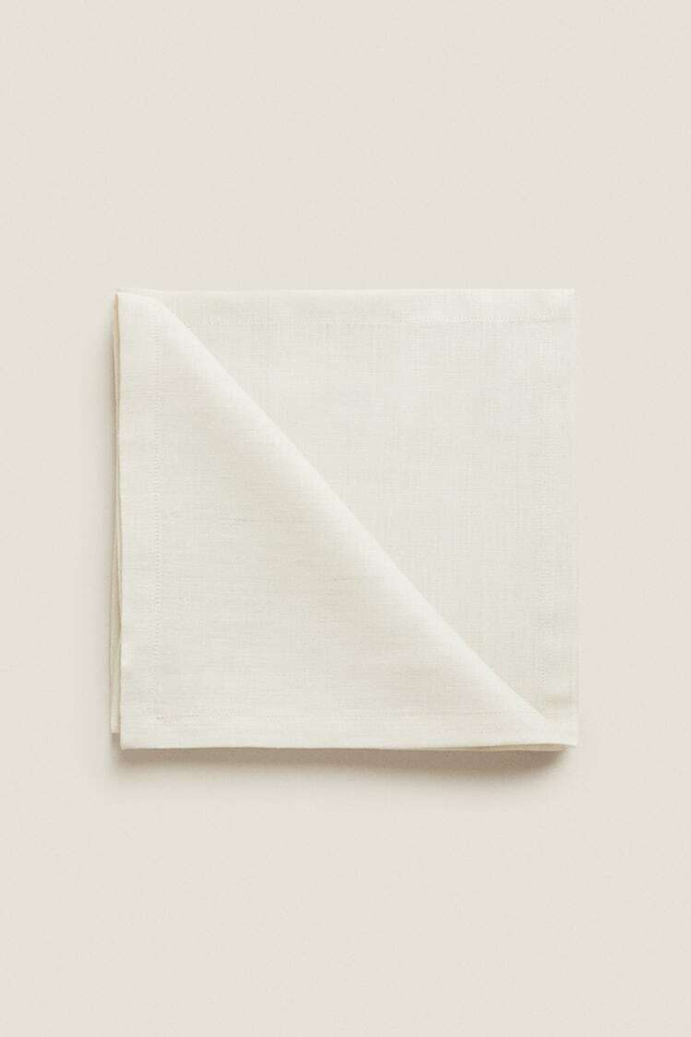 ZARA HOME БАЗОВАЯ ЛЬНЯНАЯ САЛФЕТКА (УПАКОВКА ИЗ 2 ШТУК), СЕРЫЙ/БЕЖЕВЫЙ