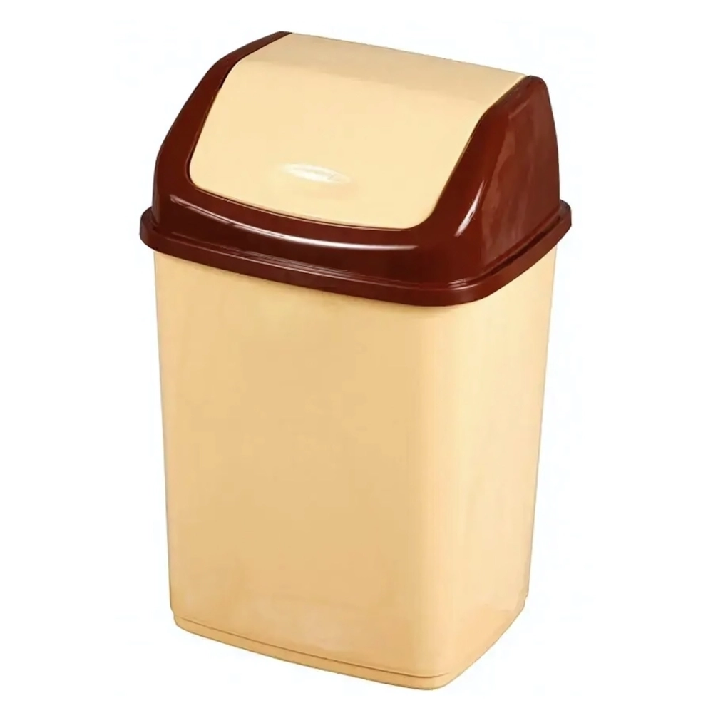 Контейнер для мусора Ромашка 5 л с перекидным верхом