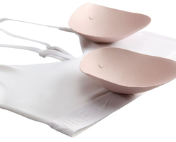 ТОП теннисный Nike Indy Light Support Padded Adjustable Sports Bra - белый