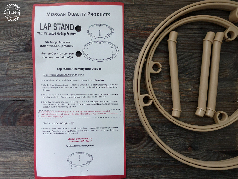 Профессиональные пяльцы Morgan Lap Stands двойные с подставкой - 25,4/35,5 см (10/14 дюймов)