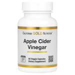 California Gold Nutrition, яблочный уксус, 60 растительных капсул