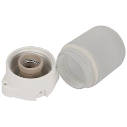 Светильник ЭРА НББ 01-60-001 для бани и сауны полиамид/стекло прямой IP65 E27 max 60Вт белый НПБ400 | Светильники ЖКХ РБ